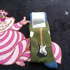 Men's socks with guitars